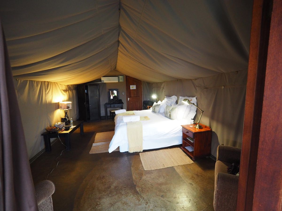 翌日のフライトにそなえクルーガー国立公園の近くの宿に1泊。

完全に予定調...