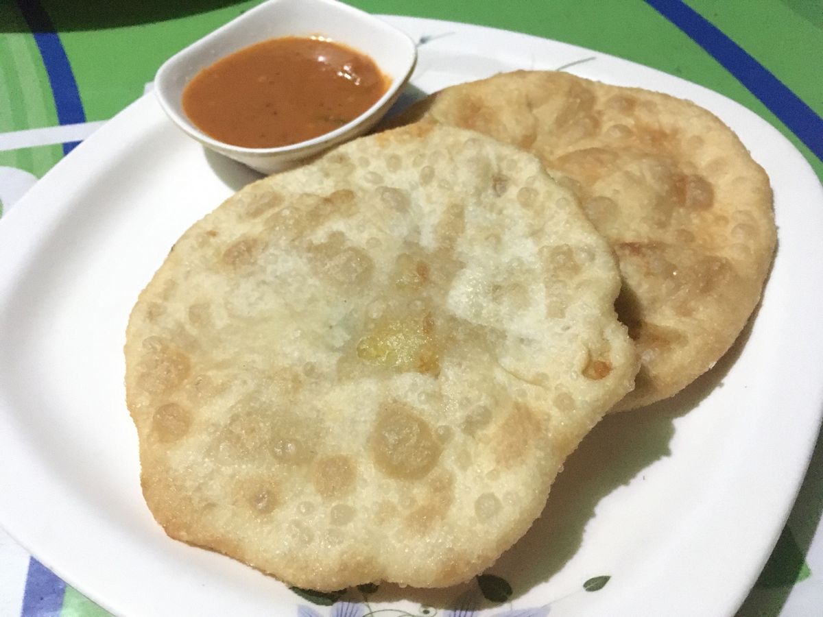 イラムで美味しかった、豚のセクワ、ナバナ入りオムレツ、干し水牛のスクティ、...