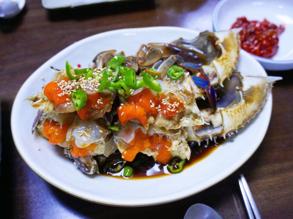 💁‍♀️眞味食堂のカンジャンケジャン
この旅で１番楽しみにしてたカンジャン...