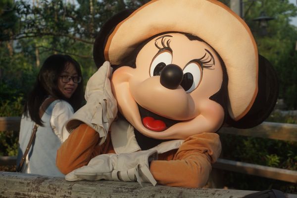 香港・香港ディズニーランド「香港ディズニー旅行」の写真：💁‍♀️他人のグリーティングを見ていたら...