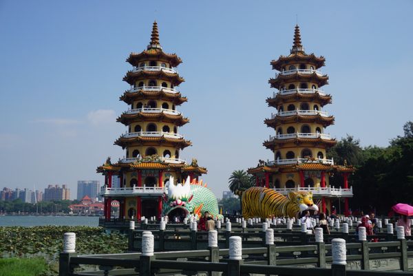 台湾・台北「台湾旅行」の写真：💁‍♀️高雄(左營)の龍虎塔