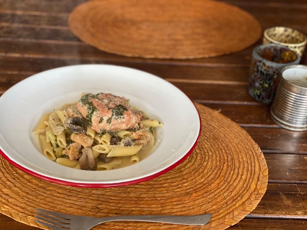 コストコで買った鮭🐟でノリくんが作ってくれたパスタ🍝

安定の美味さ🤤