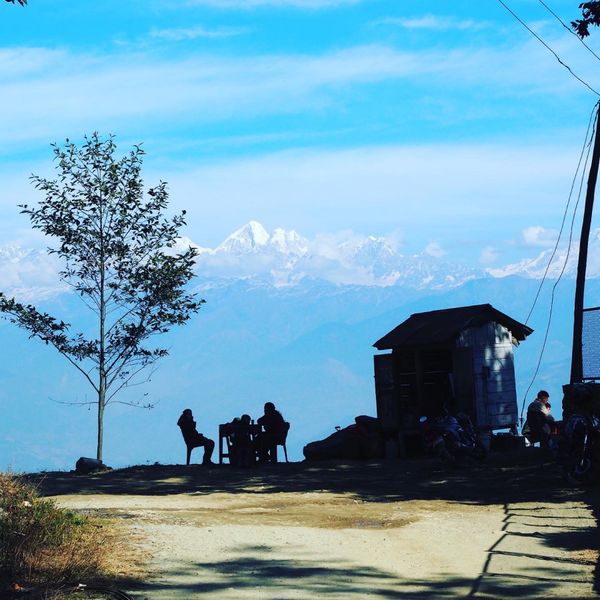 ネパール「ヒマラヤ山脈からの初日の出を見る旅」の写真：こういう景色の中で暮らしてみたい