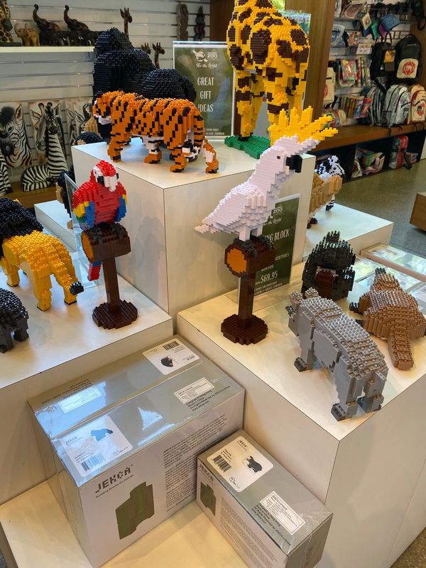 オーストラリア連邦・シドニー「動物達と戯れたシドニー」の写真：お土産ショップで目を引くのは
コカトゥー...