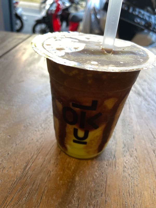 インドネシア・バリ「ウブド」の写真：アボカドコーヒーもまた飲めた。
私の中で...