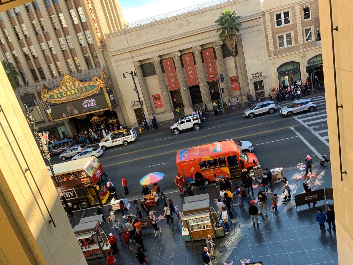 Hollywood walk of fame.
