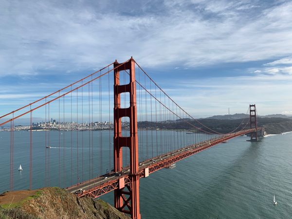 アメリカ(米国)・サンフランシスコ「カリフォルニア州」の写真：Goldengatebridge