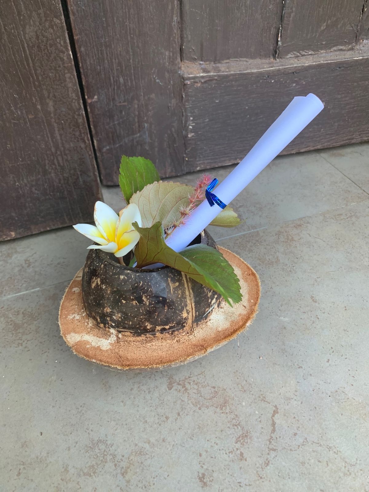 毎朝部屋の前にその日のホテルアクティビティのスケジュールが届きます♡