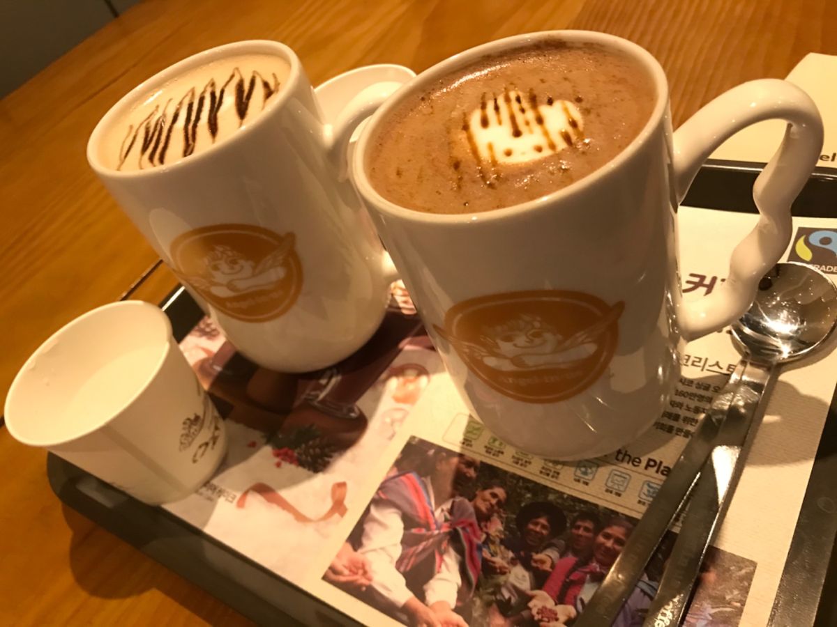 ドリンク、結構大容量。
ココアも日本の倍は余裕であります。