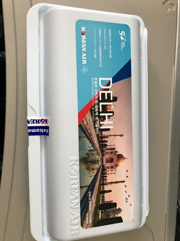 大韓民国 (韓国)・釜山「釜山」の写真：KE754便✈️
機内食はおにぎり。
た...