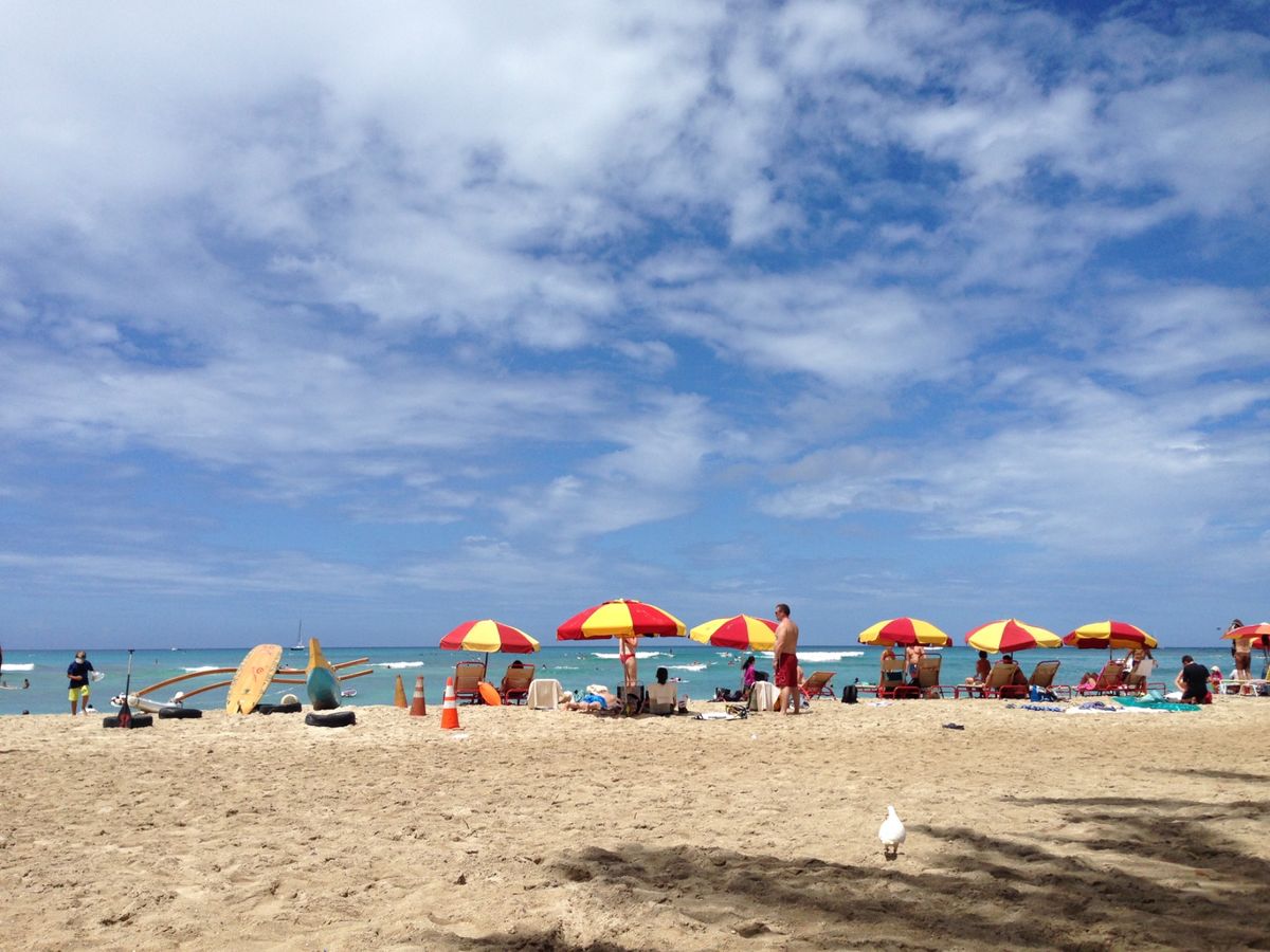 ハワイの空！海！虹！