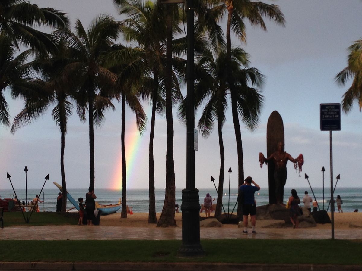 ハワイの空！海！虹！