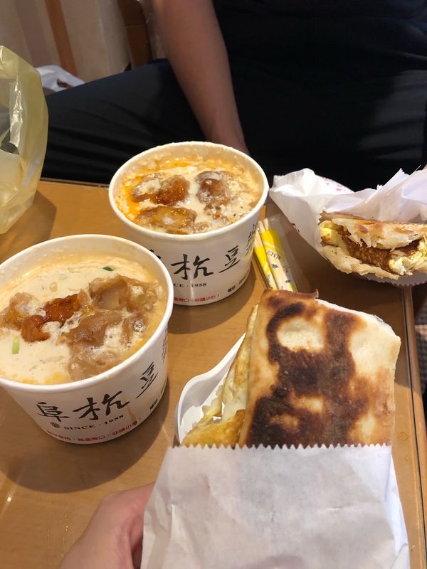 台湾・高雄「台湾🇹🇼4回目　台北、高雄」の写真：阜杭豆漿。
7時出発！行きは徒歩で🚶‍♀...