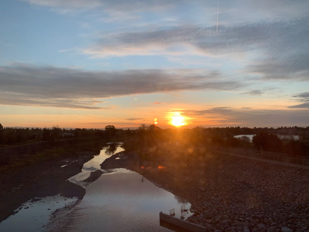 帰り、駅への道で。
