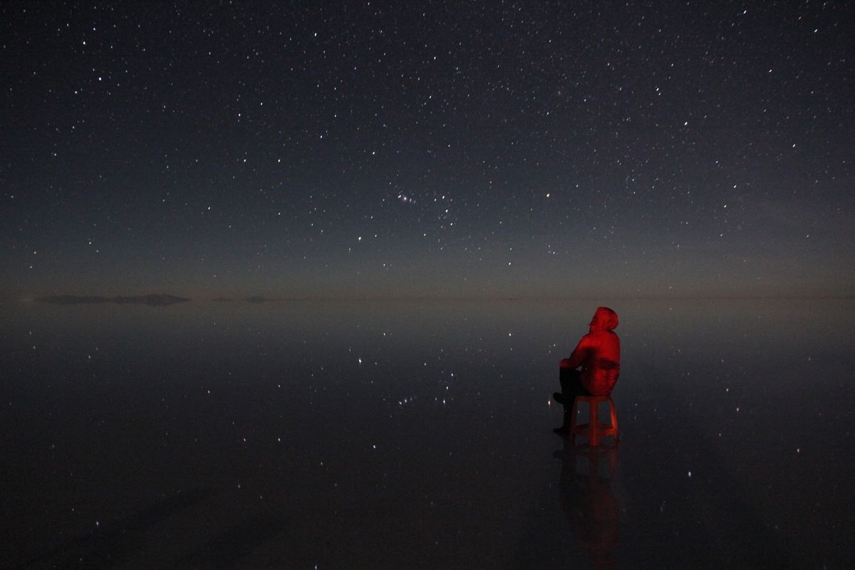ウユニ塩湖②昼間もいいけど、日没からの夜も素敵🌉