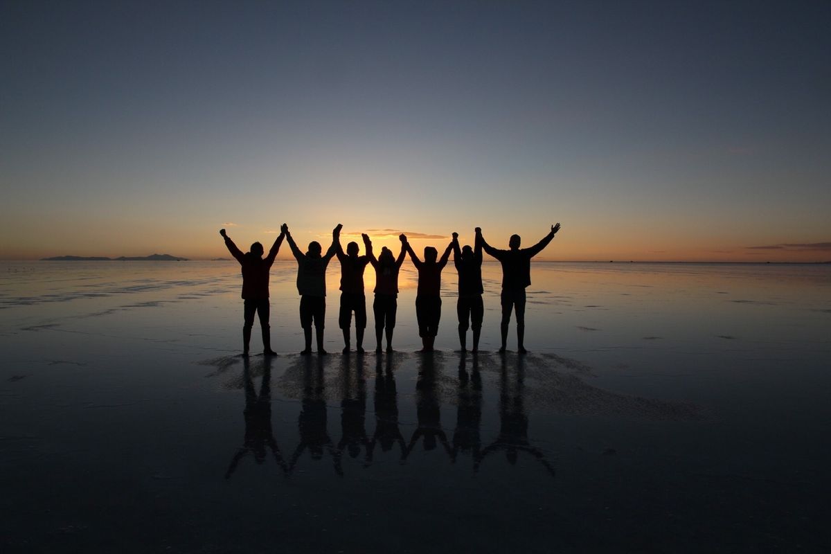 ウユニ塩湖②昼間もいいけど、日没からの夜も素敵🌉