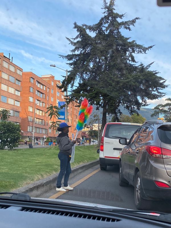 コロンビア・ボゴタ「コロンビア旅行」の写真：Bogota city’s somewh...