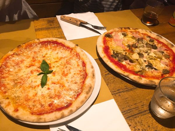 イタリア・ヴェネツィア「ヴェネツィア(2)」の写真：ピザ🍕とパスタ🍝
特にパスタ美味しかった...