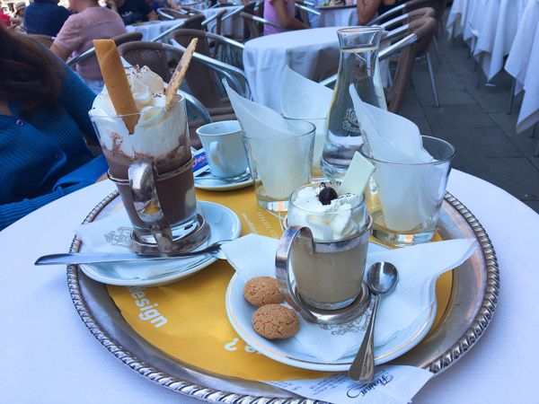 イタリア・ヴェネツィア「ヴェネツィア(2)」の写真：最終日はオープンカフェでゆっくり