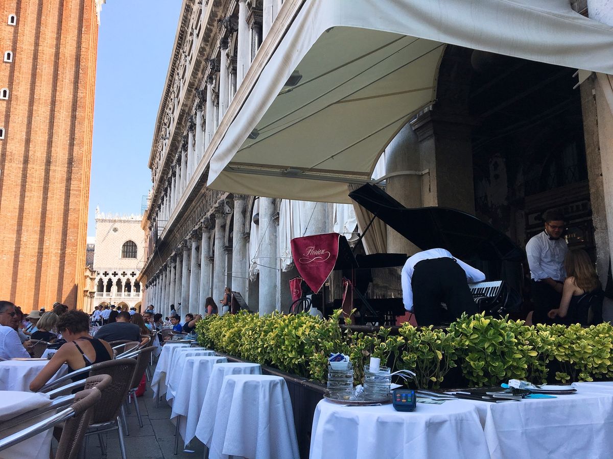 最終日はオープンカフェでゆっくり