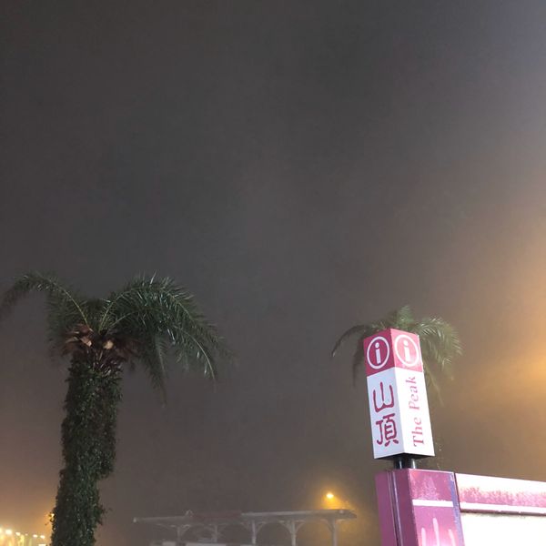 香港・九龍半島「香港旅行」の写真：ビクトリアピークに登ったもののあいにくの...