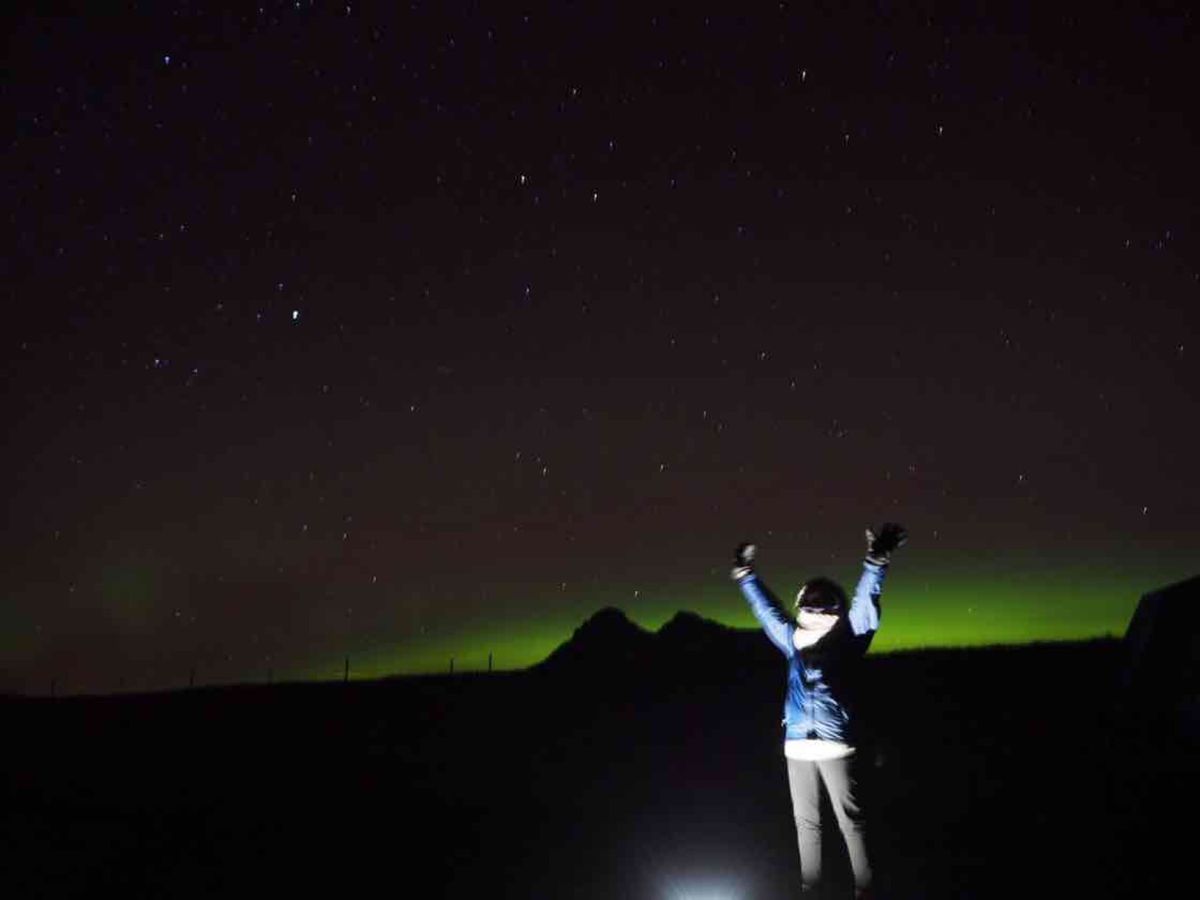 アイスランド のオーロラとアイスブルーケイブ♡