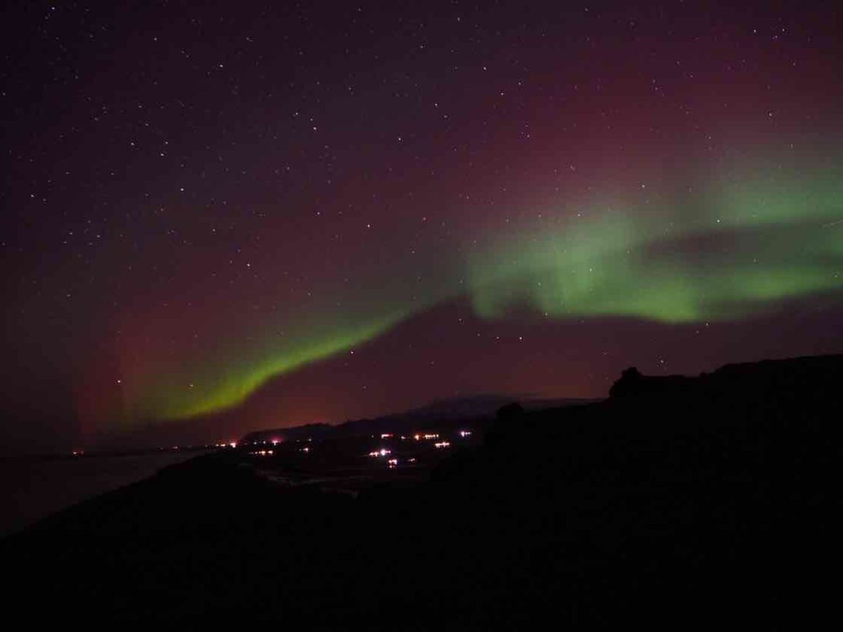 アイスランド のオーロラとアイスブルーケイブ♡