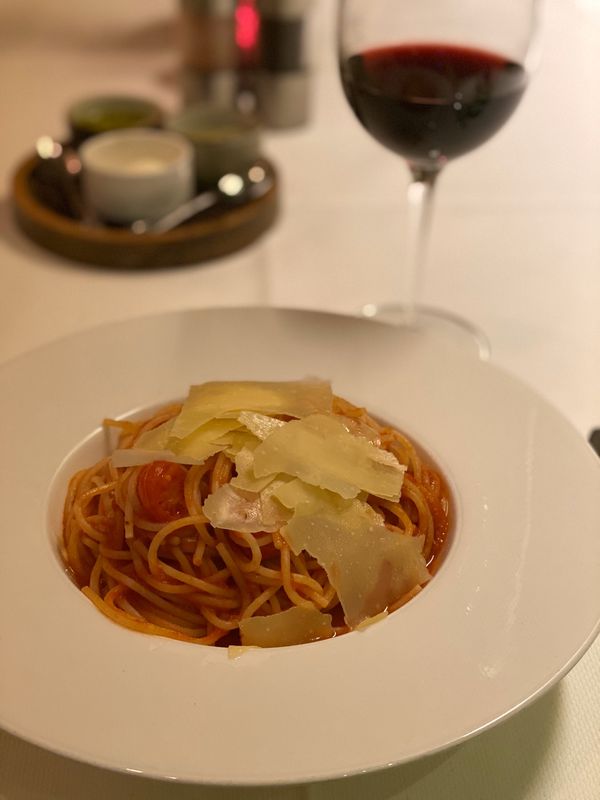 スイス・エネットビュルゲン「スイス エネットビュルゲン」の写真：2日目はコースではなくパスタとスープ。
...