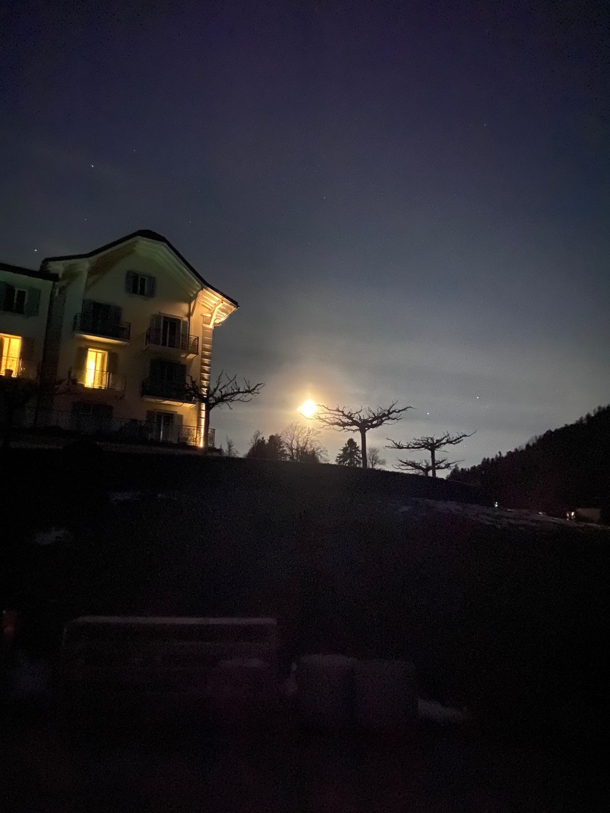 ラストタイムラプス。寒い。
月は満月。