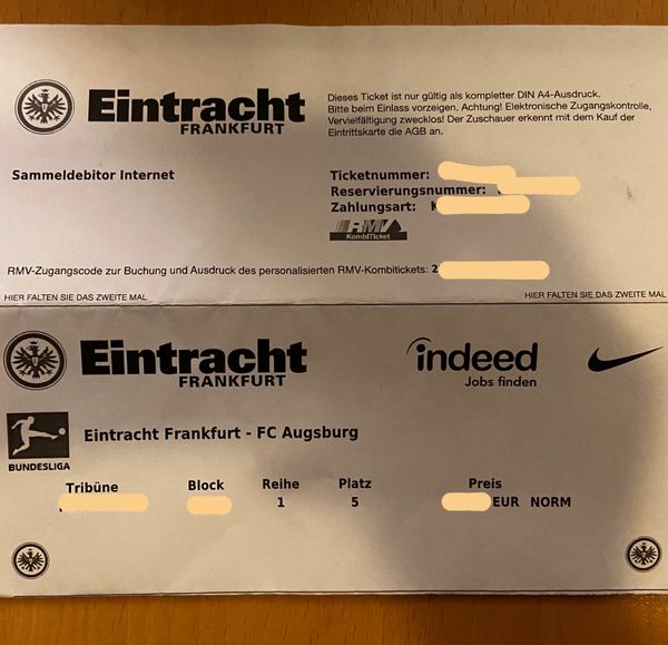 ドイツ・フランクフルト「ドイツ」の写真：ドイツサッカーは、チケットに交通の料金も...