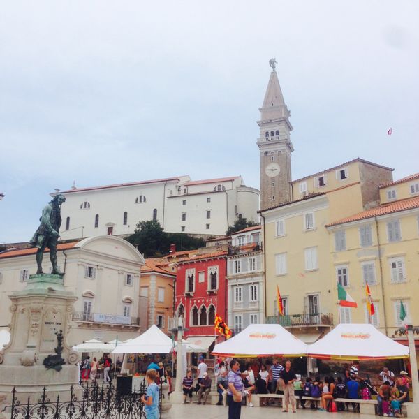 スロベニア・リュブリャーナ「リュブリャーナ(2)」の写真：地中海沿いの町ピランへ
泳ぎたーい