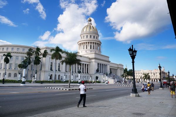 ジャマイカ・Kingston「カリブ旅」の写真：ハバナの町中。
観光地と言うと こんな感...