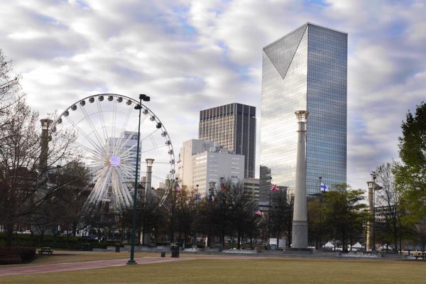 アメリカ(米国)「アトランタでトランジット観光」の写真：アトランタのダウンタウンを散策。
オリン...