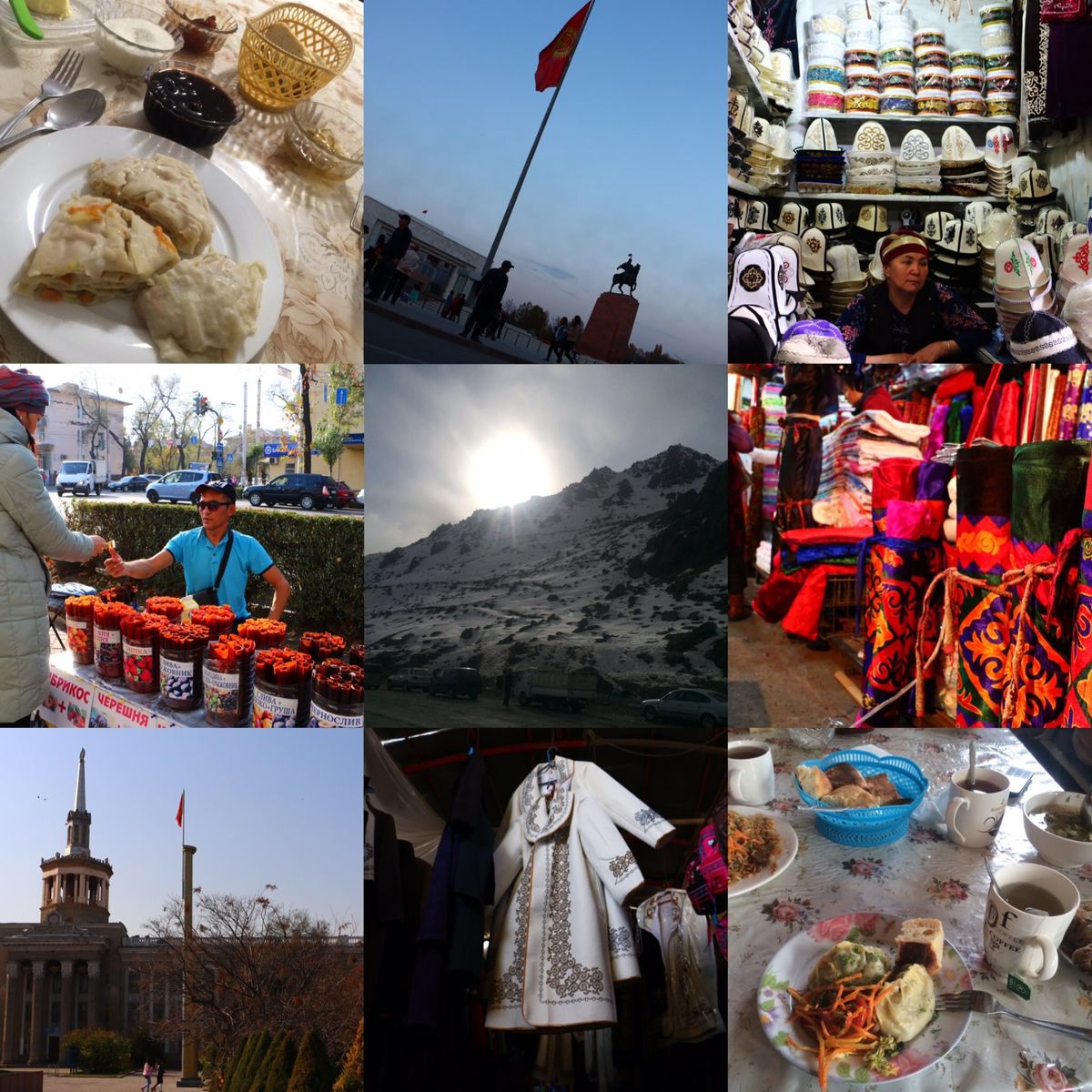 @Bishkek
Osh marketではスリに注意
キルギス人は日本人そっくり