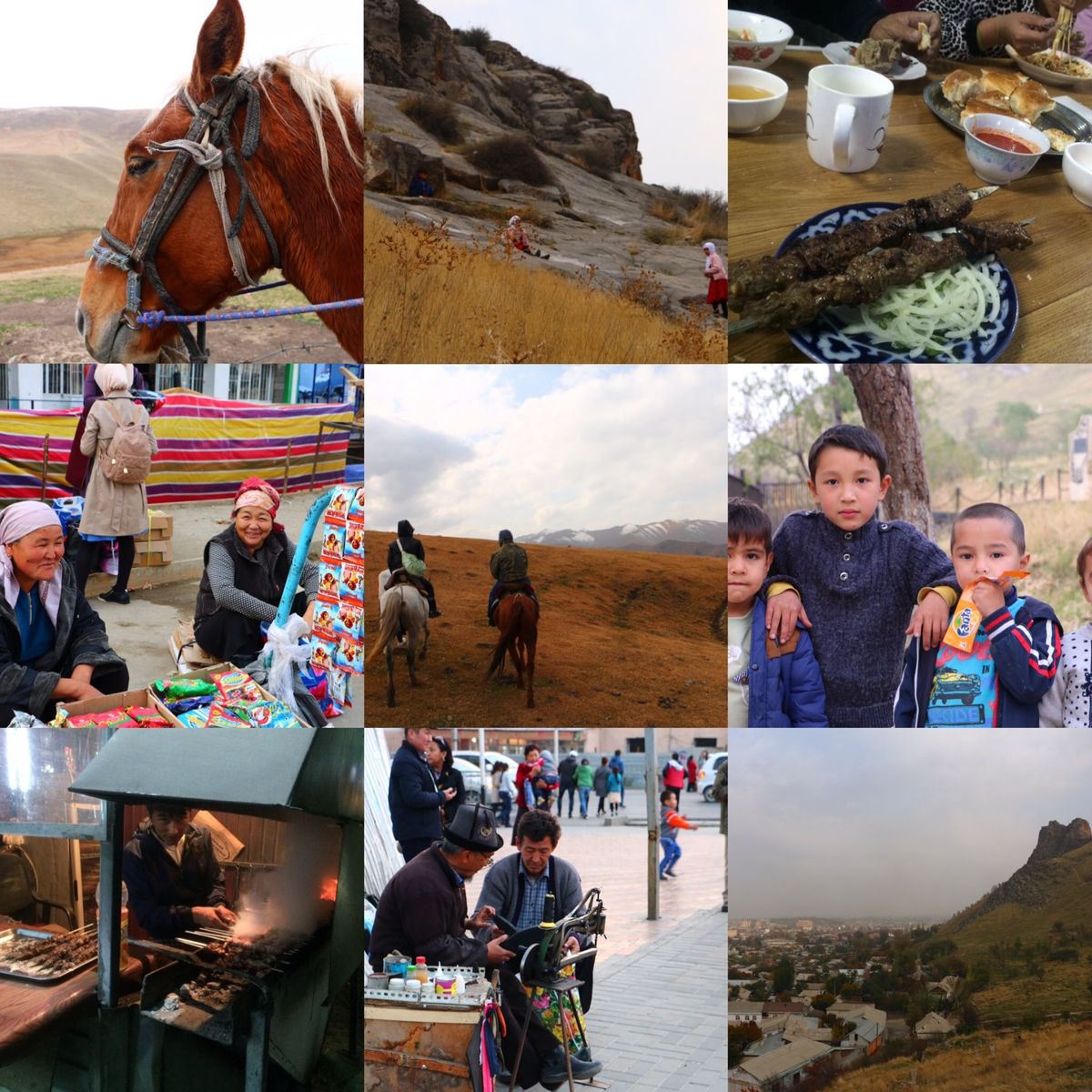 @Osh
首都Bishkekから5千m級の山道を抜けてたどり着いたはキルギ...