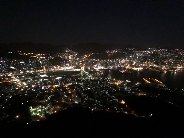 日本・佐賀県「弾丸九州3県1人旅」の写真：長崎
①長崎といえば、夜景ですよね。
②...