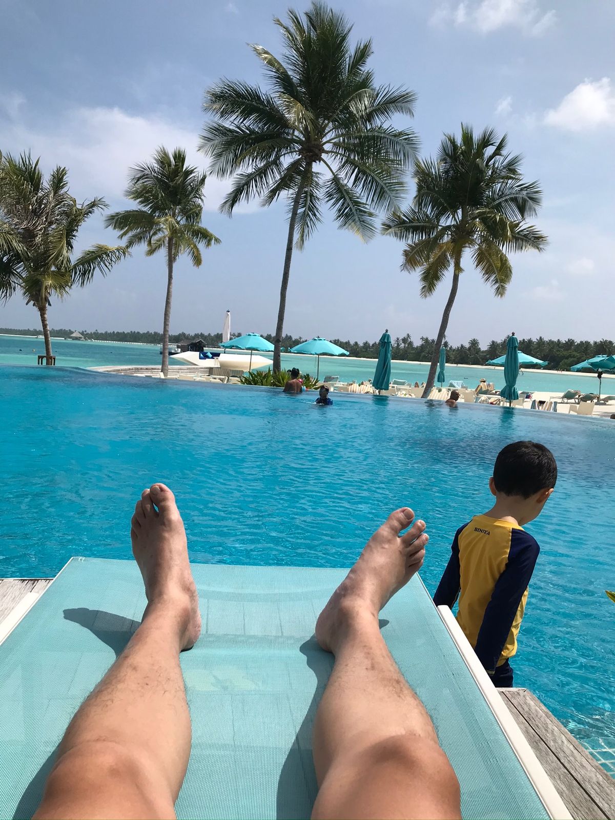 1週間前香港キャンセルなって急遽友人家族とモルディブ現地集合👍素晴らしいリ...