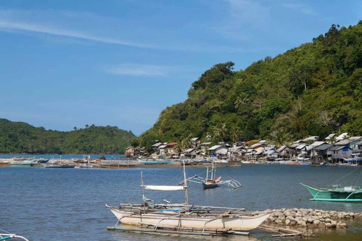 エルニドから１時間の田舎街でのんびり。