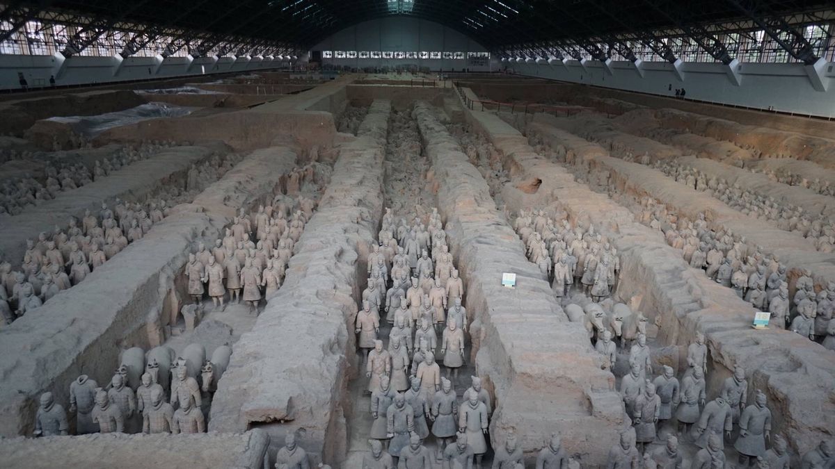 中国２日目。
西安１日目。
念願の兵馬俑に！