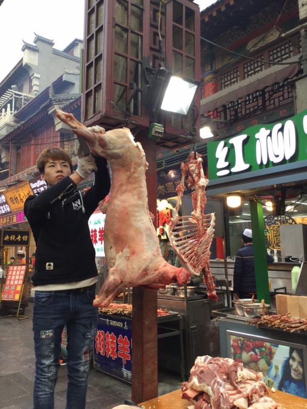 中国・Shanghai「2016/12 China_Xian」の写真：西安の回民街。