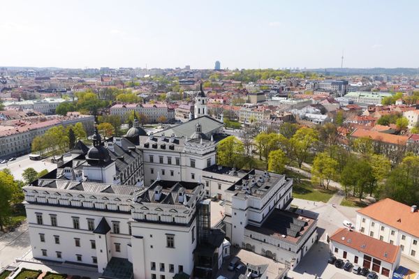 リトアニア・Vilinus「バルト三国と北極圏(リトアニア)」の写真：リトアニアの首都 ビリニュス。
町歩きし...