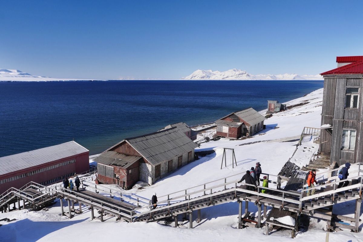 スヴァールバル諸島にあるバレンツブルグという町は、ロシアが管轄している町で...