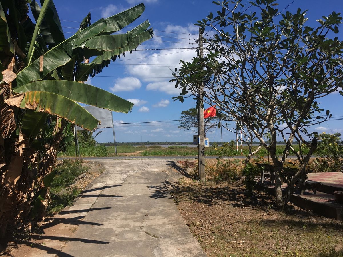 遊びに行った家の近所のCổ Chiên橋(メコン川、下流のベトナムでいくつ...