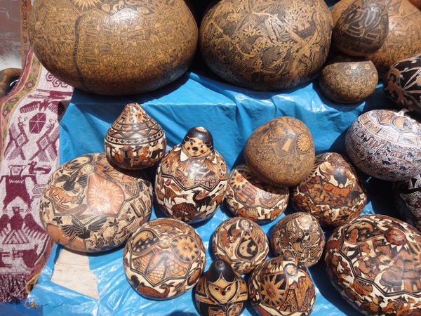 ペルー・マチュピチュ「ペルー」の写真：チンチェーロの町のお土産屋さん。
店のお...