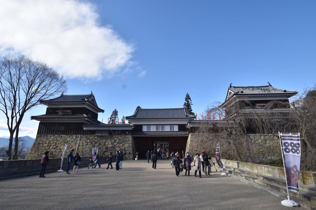 上田城・善光寺。